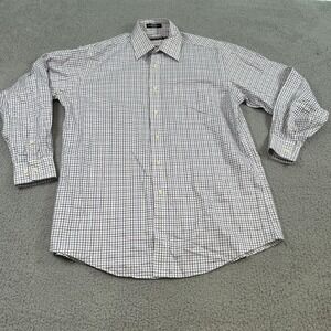 Kirkland Signature Shirt Mens 16 33 Plaid Non Iron Dress Formal Button Down
